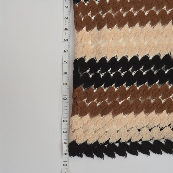 NWT - Alfred Dunner Lace Textured Top 3X Neutral Multi, 3/4 Sleeve, Thin Liner - Picture 4 of 11